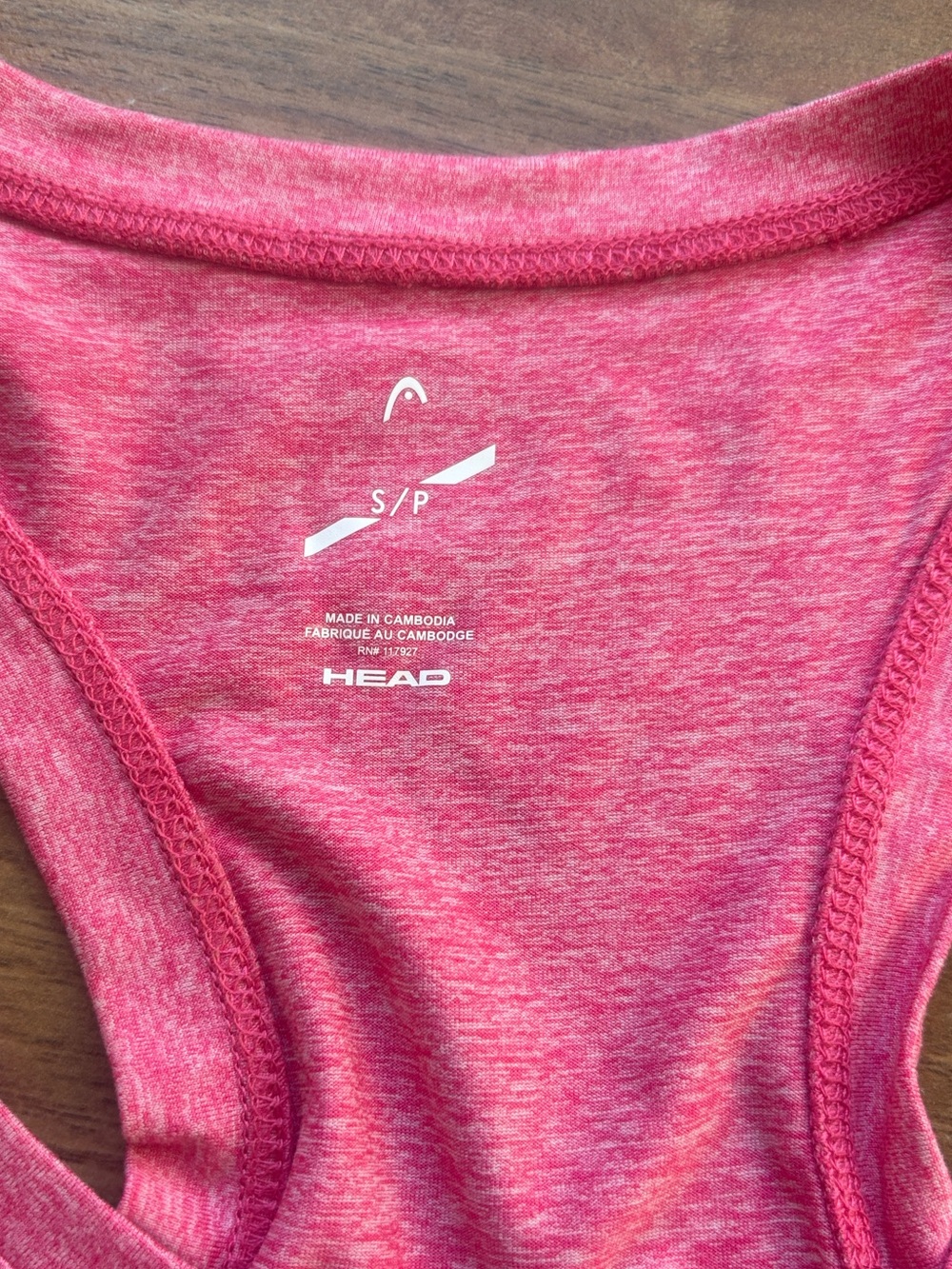 Head Pink Racerback Performance Tank - Picture 3 of 6